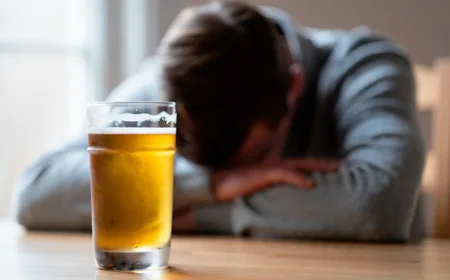 Мужчина сидит с пивом на столе